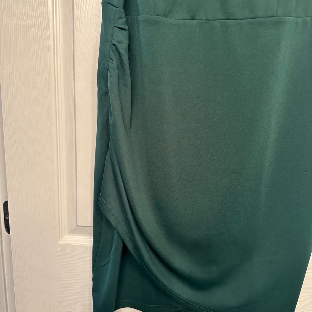 NWT Grace Karin Green Sheath Midi Dress V-neck Sleeveless - Picture 4 of 7